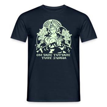 Tara blanc - T-shirt homme - marine - Devant - AI Model Male 178 light (178cm)