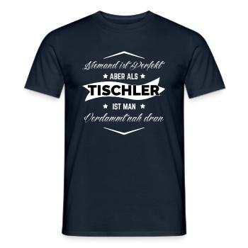 Tischler Perfekt - Männer T-Shirt - Navy - Vorne - AI Model Male 178 light (178cm)