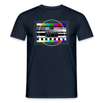 Gdr photo de test Retro Ostalgie 80s - T-shirt homme - marine - Devant - AI Model Male 178 light (178cm)