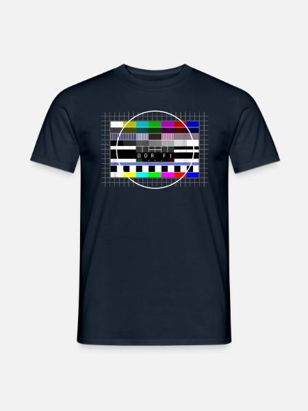 DDR Testbild Retro Ostalgie 80er Jahre - Männer T-Shirt - Navy