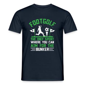 Footgolf Player Foot Golf Playing Footgolfers Foot - Männer T-Shirt - Navy - Vorne - AI Model Male 178 light (178cm)