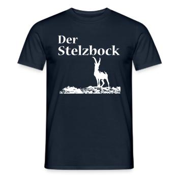 Stelzbock - Männer T-Shirt - Navy - Vorne - AI Model Male 178 light (178cm)