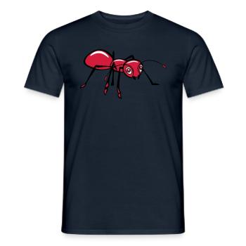 Ant insect nature animal - Men's T-Shirt - navy - Front - AI Model Male 178 light (178cm)