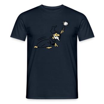 Attaque de chapeau magique Assistant baguette magi - T-shirt homme - marine - Devant - AI Model Male 178 light (178cm)