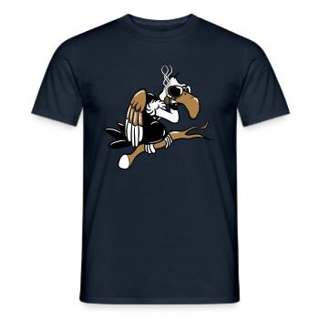 vautour Dingo lunettes de soleil drôles humoristiq - T-shirt homme - marine - Devant - AI Model Male 178 light (178cm)