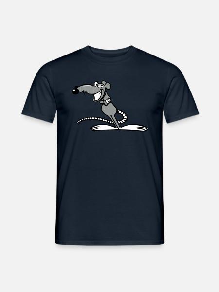 rat funny cool - Men's T-Shirt - navy