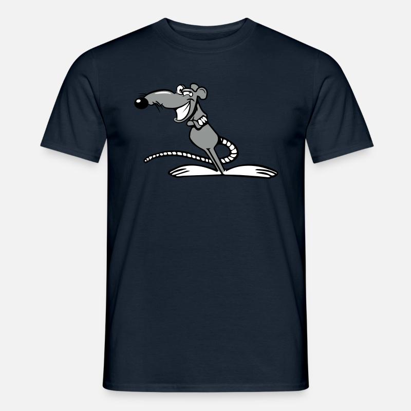 ratte witzig cool - Männer T-Shirt - Navy