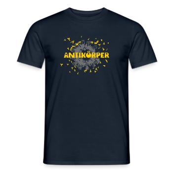 Antikörper - Männer T-Shirt - Navy - Vorne - AI Model Male 178 light (178cm)