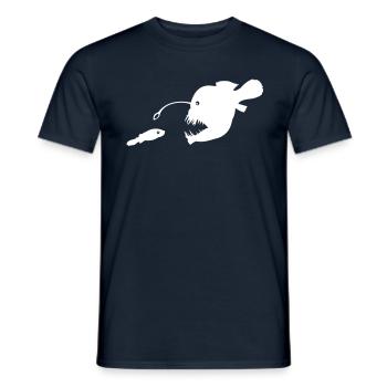 Anglerfisch - Männer T-Shirt - Navy - Vorne - AI Model Male 178 light (178cm)