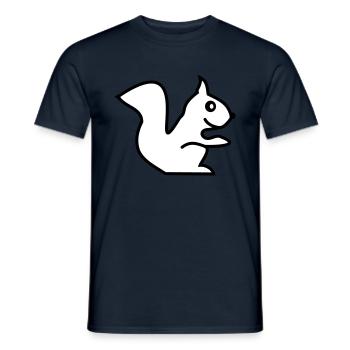 squirrel - Männer T-Shirt - Navy - Vorne - AI Model Male 178 light (178cm)