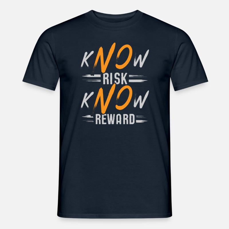 kNOw-Risiko, kNOw-Belohnung - Männer T-Shirt - Navy