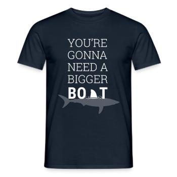 Jaws movie - Men's T-Shirt - navy - Front - AI Model Male 178 light (178cm)