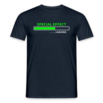 loading Special Effect - be patient - Männer T-Shirt - Navy - Vorne - AI Model Male 178 light (178cm)