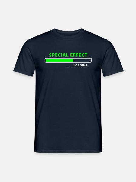 loading Special Effect - be patient - Männer T-Shirt - Navy