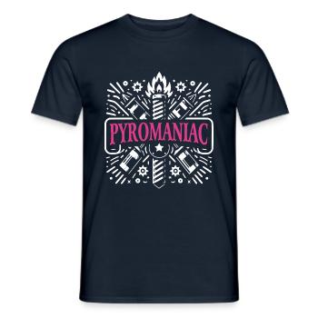 Pyrotechnics New Year's Eve Fireworks New Year - Men's T-Shirt - navy - Front - AI Model Male 178 light (178cm)