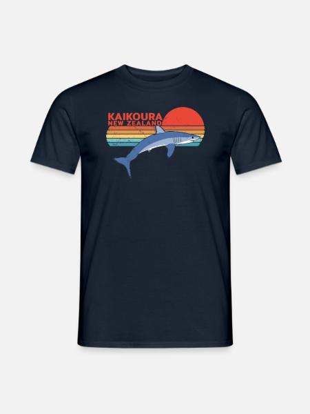 Neuseeland Kaikoura Makohai - Männer T-Shirt - Navy