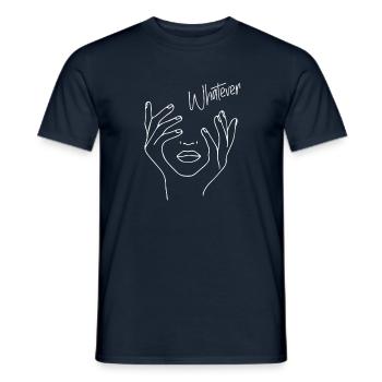 Whatever - Männer T-Shirt - Navy - Vorne - AI Model Male 178 light (178cm)