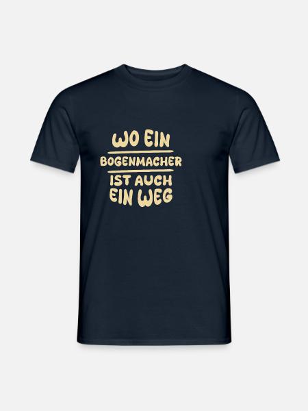 Bogenmacher Bogenmacher - Männer T-Shirt - Navy