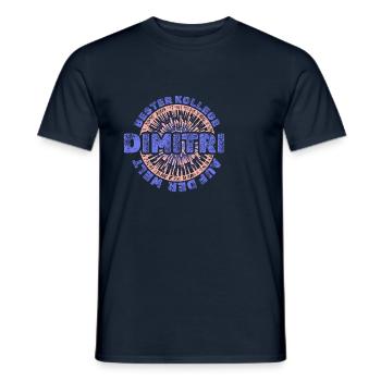 Prénom Dimitri - T-shirt homme - marine - Devant - AI Model Male 178 light (178cm)