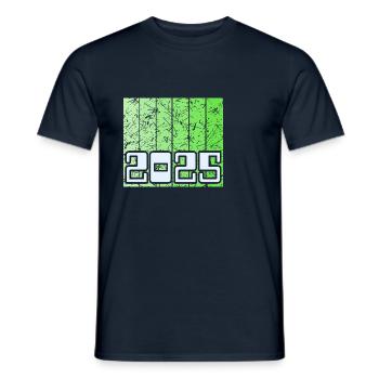 Année 2025 - T-shirt homme - marine - Devant - AI Model Male 178 light (178cm)
