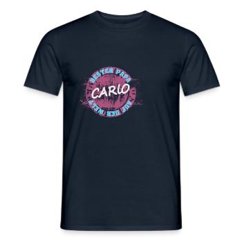 Father's Day Carlo - Men's T-Shirt - navy - Front - AI Model Male 178 light (178cm)
