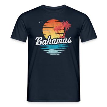 Bahamas - T-shirt homme - marine - Devant - AI Model Male 178 light (178cm)