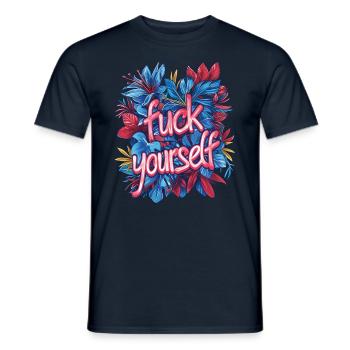 Allez vous faire - T-shirt homme - marine - Devant - AI Model Male 178 light (178cm)