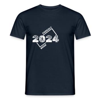 Idée cadeau 2024 - T-shirt homme - marine - Devant - AI Model Male 178 light (178cm)