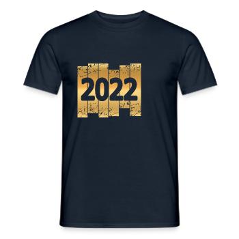 Gold 2022 - Men's T-Shirt - navy - Front - AI Model Male 178 light (178cm)