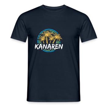 Kanaren als Urlaub - Männer T-Shirt - Navy - Vorne - AI Model Male 178 light (178cm)