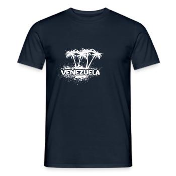 Venezuela als Party - Männer T-Shirt - Navy - Vorne - AI Model Male 178 light (178cm)