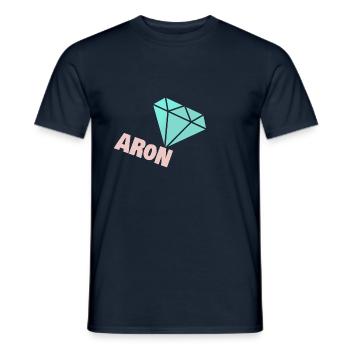 Edel Aron - Männer T-Shirt - Navy - Vorne - AI Model Male 178 light (178cm)