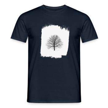Arbre-shirt - T-shirt homme - marine - Devant - AI Model Male 178 light (178cm)