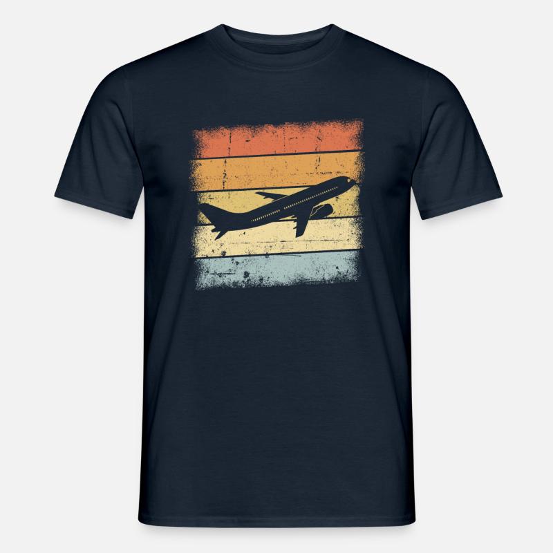 Pilot Geschenk - Männer T-Shirt - Navy