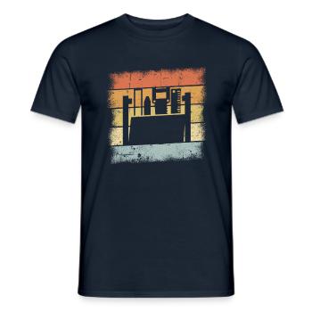 Cadeau d’artisan - T-shirt homme - marine - Devant - AI Model Male 178 light (178cm)