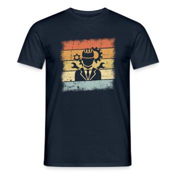 Engineer - Men's T-Shirt - navy - Front - AI Model Male 178 light (178cm)