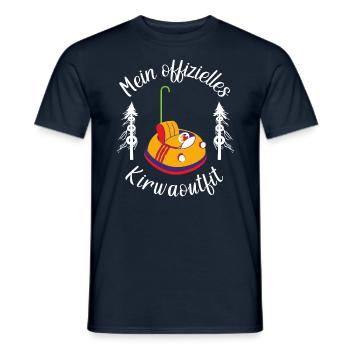 Mein offizielles Kirwaoutfit - Männer T-Shirt - Navy - Vorne - AI Model Male 178 light (178cm)