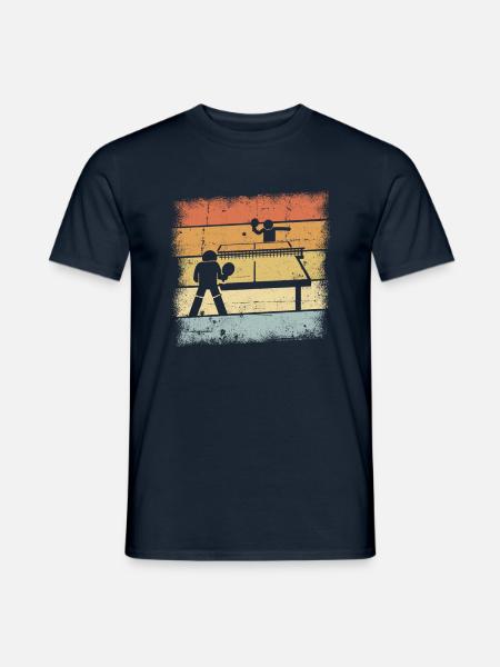 Tischtennis Retro - Männer T-Shirt - Navy