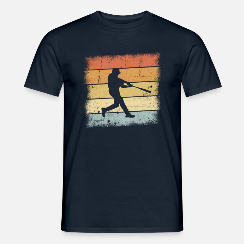 Baseball Sunset - Männer T-Shirt - Navy