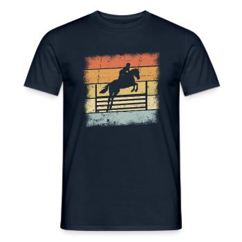 Jumping Design - Men's T-Shirt - navy - Front - AI Model Male 178 light (178cm)