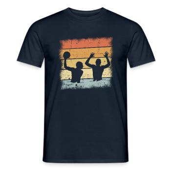 Water Polo Design - Men's T-Shirt - navy - Front - AI Model Male 178 light (178cm)