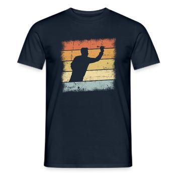 Dart Geschenk - Männer T-Shirt - Navy - Vorne - AI Model Male 178 light (178cm)