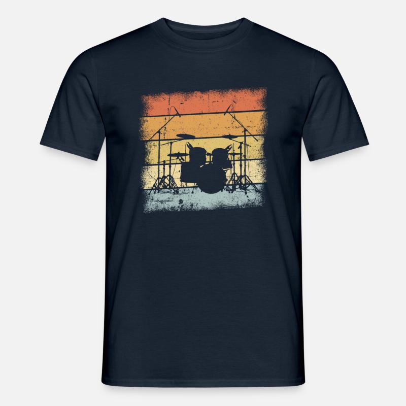 Drummer - Männer T-Shirt - Navy