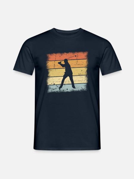Golf Sunset - Männer T-Shirt - Navy