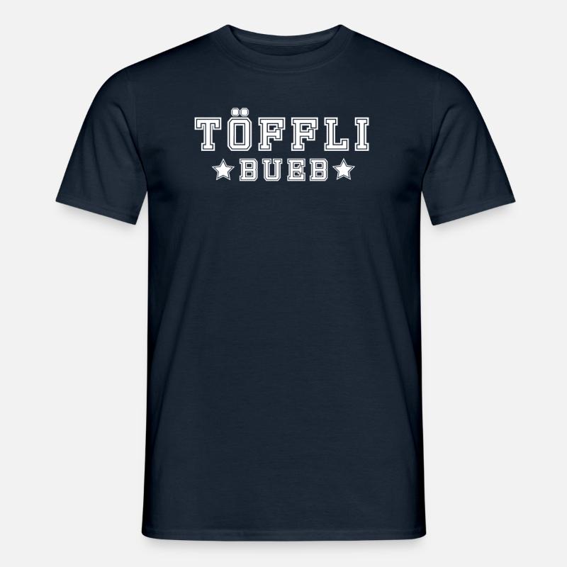 Töfflibueb - Männer T-Shirt - Navy