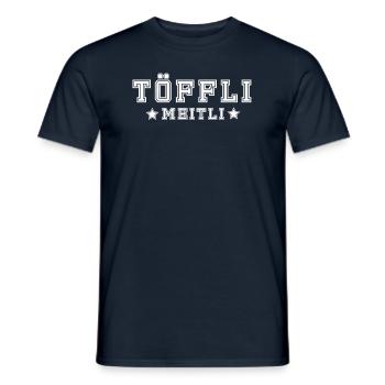 Töfflimeitl - Männer T-Shirt - Navy - Vorne - AI Model Male 178 light (178cm)