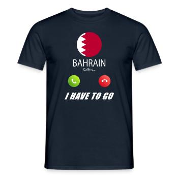 Bahrain calls lusiger flags - Men's T-Shirt - navy - Front - AI Model Male 178 light (178cm)