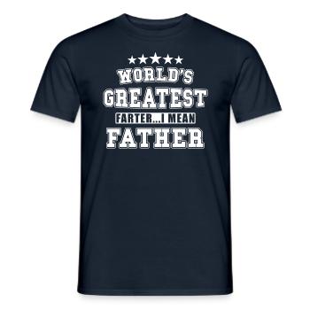 Farter Père Pète s’amuser à dire drôle Fête des Pères - T-shirt homme - marine - Devant - AI Model Male 178 light (178cm)