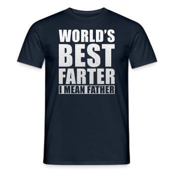 Farter Père Pète s’amuser à dire drôle Fête des Pères - T-shirt homme - marine - Devant - AI Model Male 178 light (178cm)