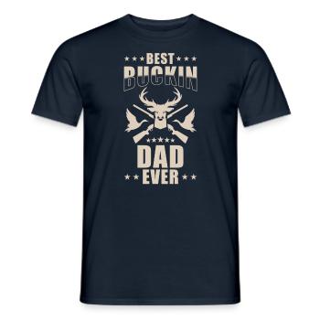 Chasseur Père Papa Chasse Cadeau de fête des Pères - T-shirt homme - marine - Devant - AI Model Male 178 light (178cm)